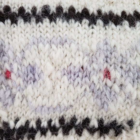 Vintage Handcrafted Ecuadorian Pullover Sweater Sz L-M - Picture 5 of 9